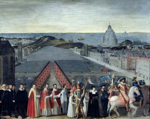 1615年のサンミッシェル同胞団の行列 作： French School
